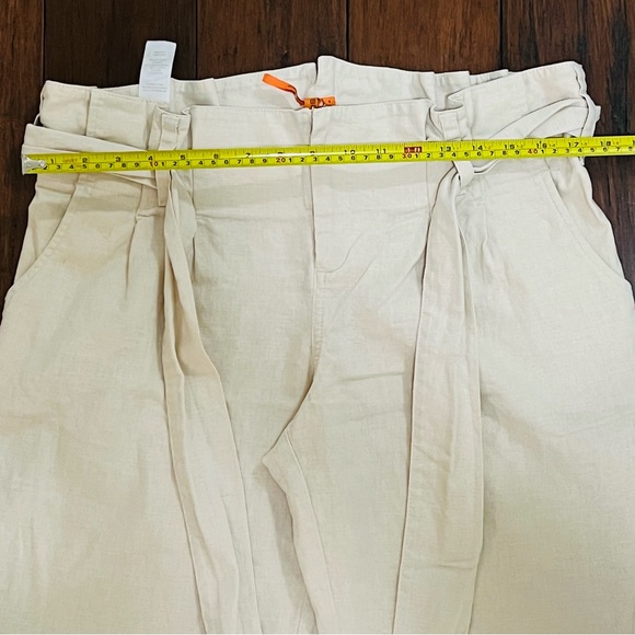 BCBG Paperbag-Waist Pant Linen Blend - Picture 10 of 10